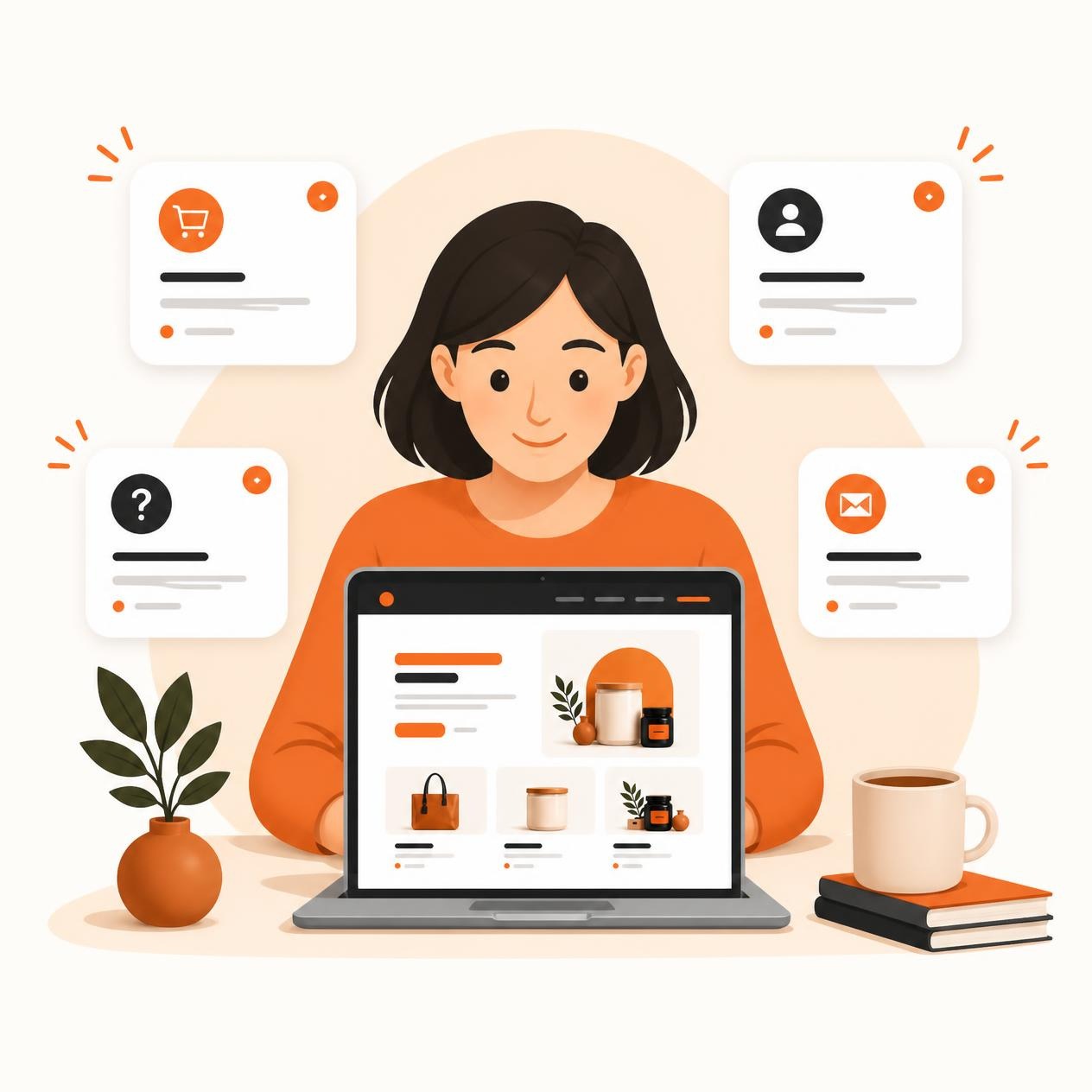 Ilustrasi website profesional dari CanvasDigi